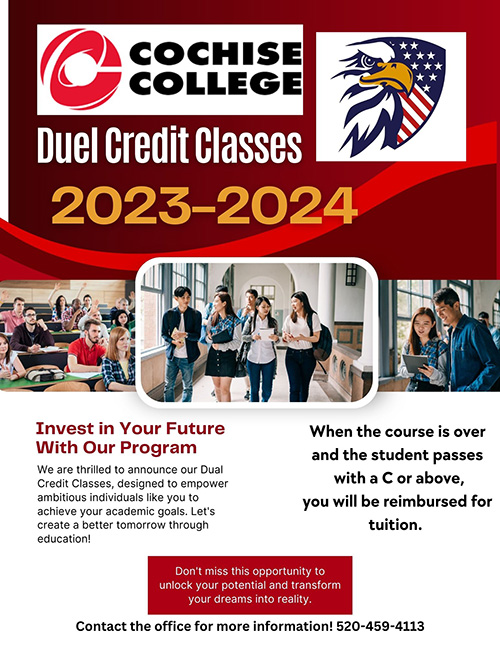cochise college dual credit flyer